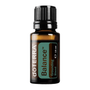 A 15 ml bottle of doTERRA Balance Grounding Blend essential oil on a solid white background.
