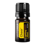 A 5ml bottle of doTERRA Cheer Uplifting Blend essential oil on a solid white background.