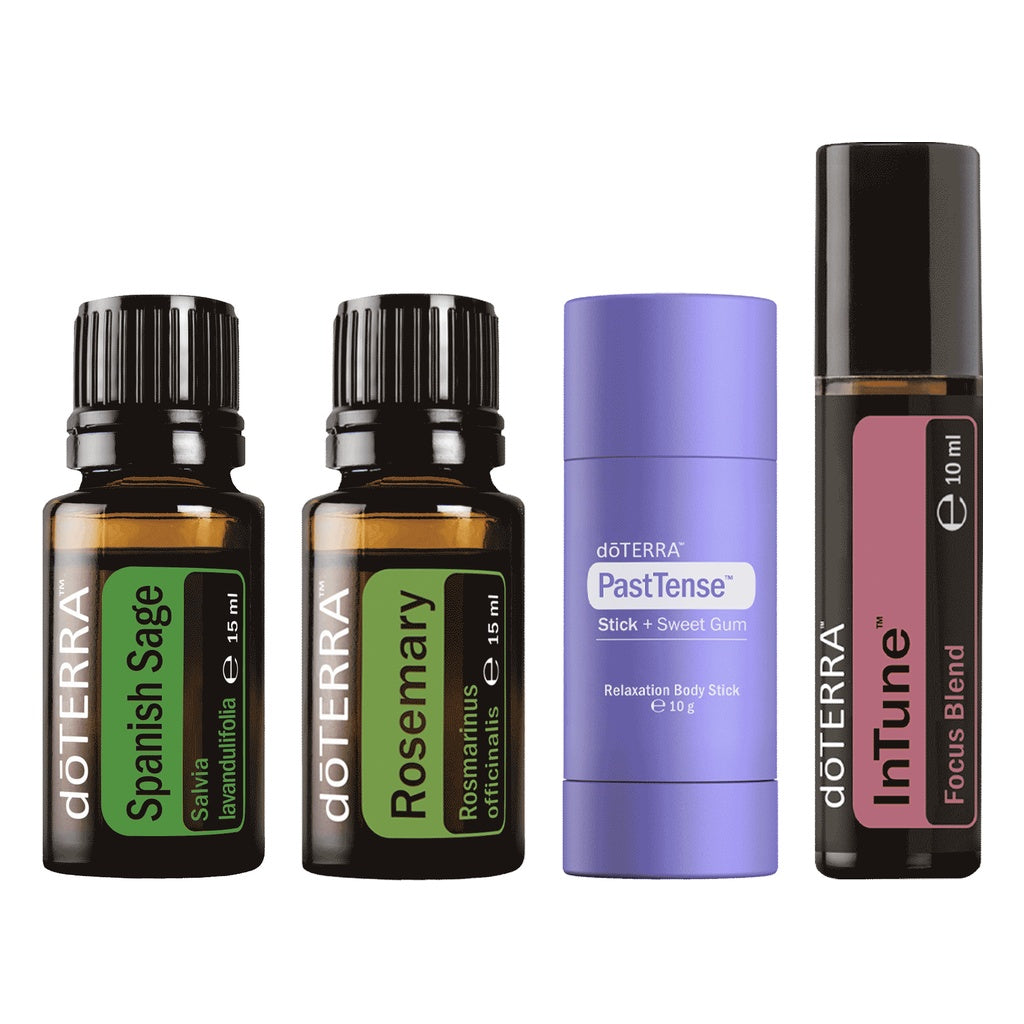 doTERRA Kit Exclusif d'Automne 2026 - InTune Romarin Sauge Espagnole Stick PastTense Liquidambar