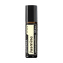 A 10 ml roll-on bottle of döTERRA Jasmine Touch essential oil, featuring a black cap and a cream-colored label with black text, set against a plain white background.