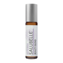 A bottle of doTERRA Salubelle Beauty Blend rollerball oil on a solid white background.