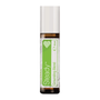A 10 ml bottle of DoTerra Steady Grounding Blend essential oil roller on a solid white background.