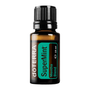 A 15 ml bottle of doTERRA SuperMint Mentha Blend essential oil on a solid white background.